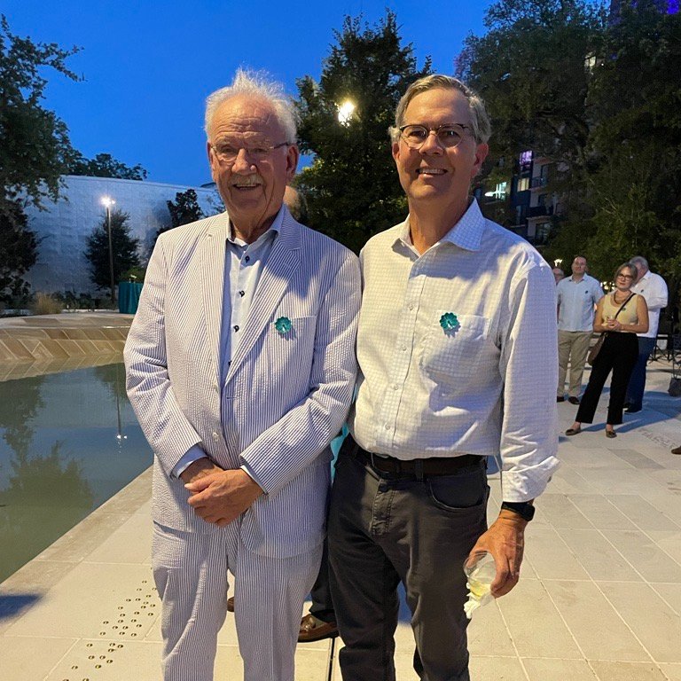 Two visionaries of Hemisfair's transformation, Mayor Phil Hardberger and Overland Founder and Principal Madison Smith, joined donors from across San Antonio for last night's celebration to open Phase I of the new Civic Park. 

#community #sustainabledevelopment #civicparks