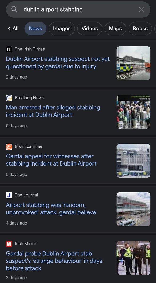 Mick_O_Keeffe's tweet photo. Less than 7 days ago a foreigner stabbed a man in the neck and stomach at Dublin airport. 

Immediately the Irish media rushed to call it a "public order incident" and since then they've tried to bury the story. 

#MakeIrelandSafeAgain https://t.co/vElIHyweL7