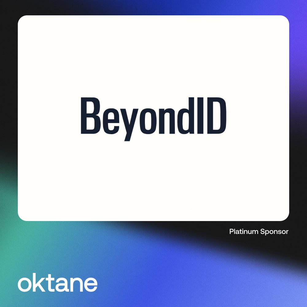 Thank you to our #Oktane23 Platinum Sponsor @BeyondID! Be sure to visit them within the Expo Hall during Oktane to learn the latest on their innovative services. Learn more at beyondid.com