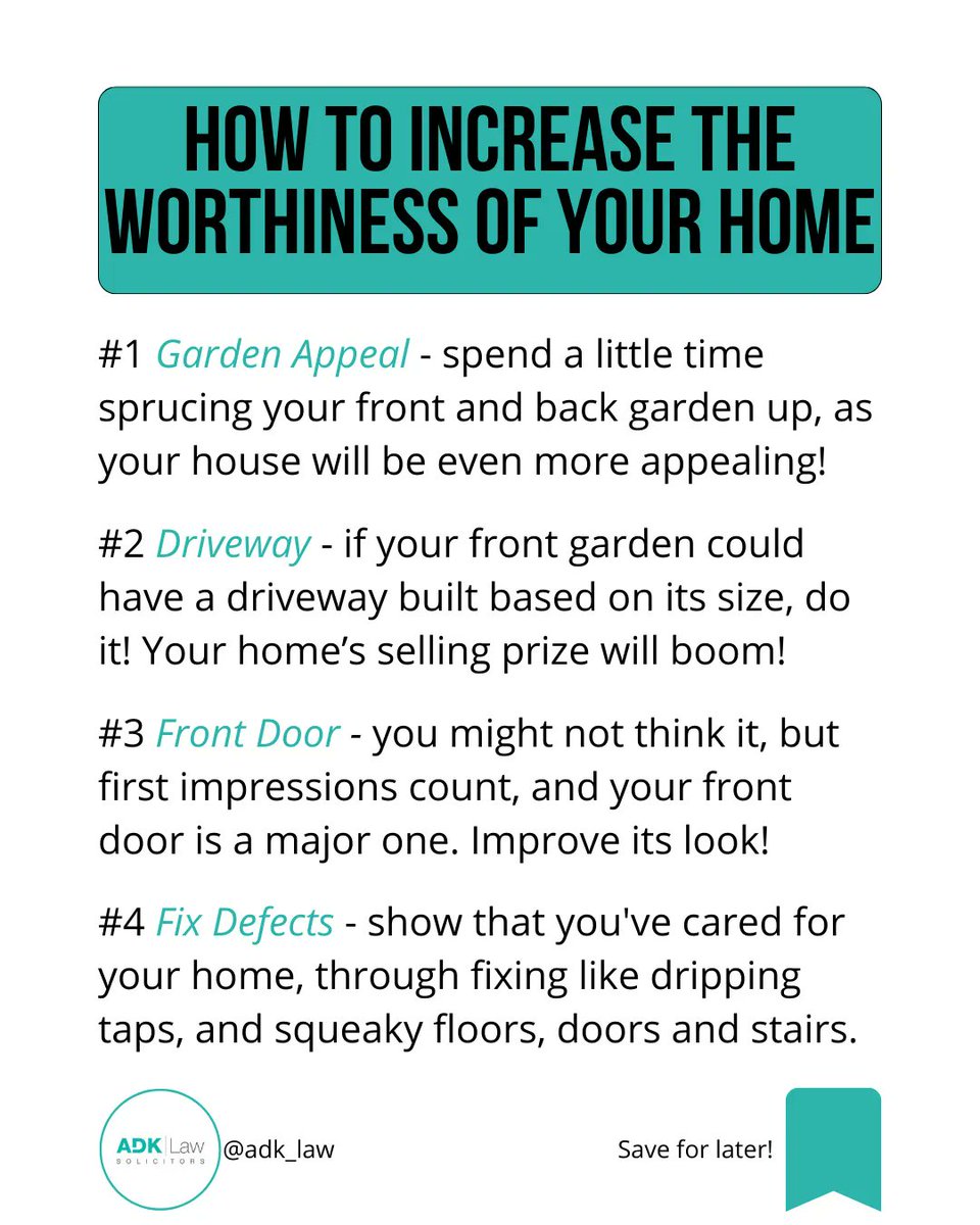 Buying your first home is a dream come true 😇

And moving into a larger second home is an even better dream 🤩 

So how do you choose the best second home you possibly could? 🤔 

Though improving your current home, increasing it’s selling price 💷

Like so 👇🏼 

#houseselling