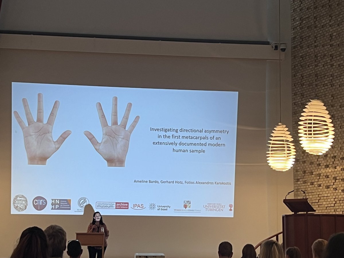 Samar__Syeda's tweet image. Great talk by @AmelineBardo on hand asymmetry @ESHE_society