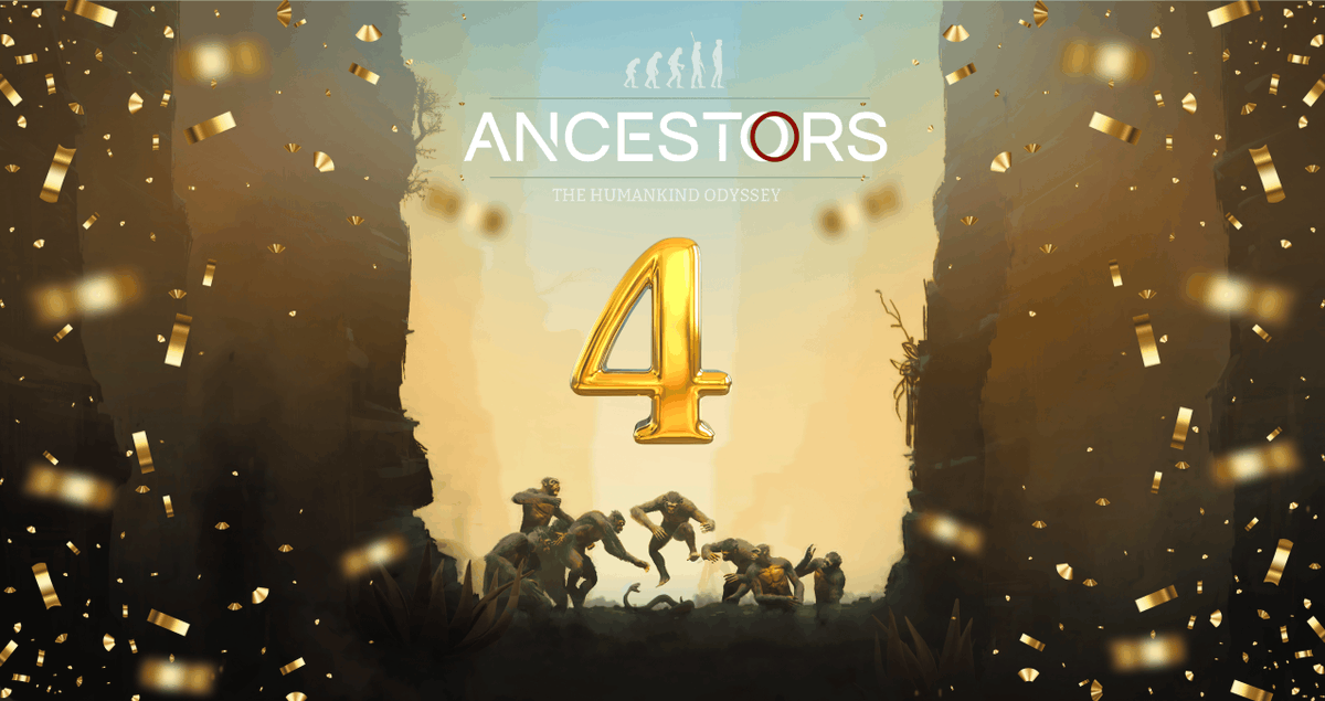 🙊🎉 Happy 4th Birthday to Ancestors! 🙊🎉

We want to take this moment to say a heartfelt THANK YOU to all of you - our amazing players, supporters, and friends. 🙏 
Here's to many more years! 🎂🎮🥳

#AncestorsBirthday