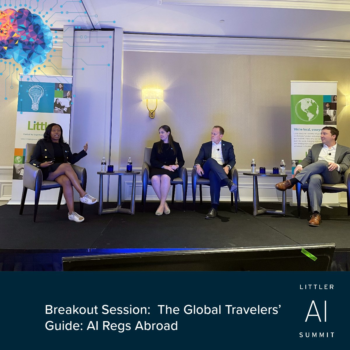 Littler's tweet photo. The US is not the only country dealing with how to regulate the use of #AI in the workplace. Littler’s Jan-Ove Becker, Corinn Jackson and Deborah Margolis discuss with Mike Childers the diverse regulations across the globe that employers need to know. #internationalemploymentlaw https://t.co/IEZ5WJQsaI