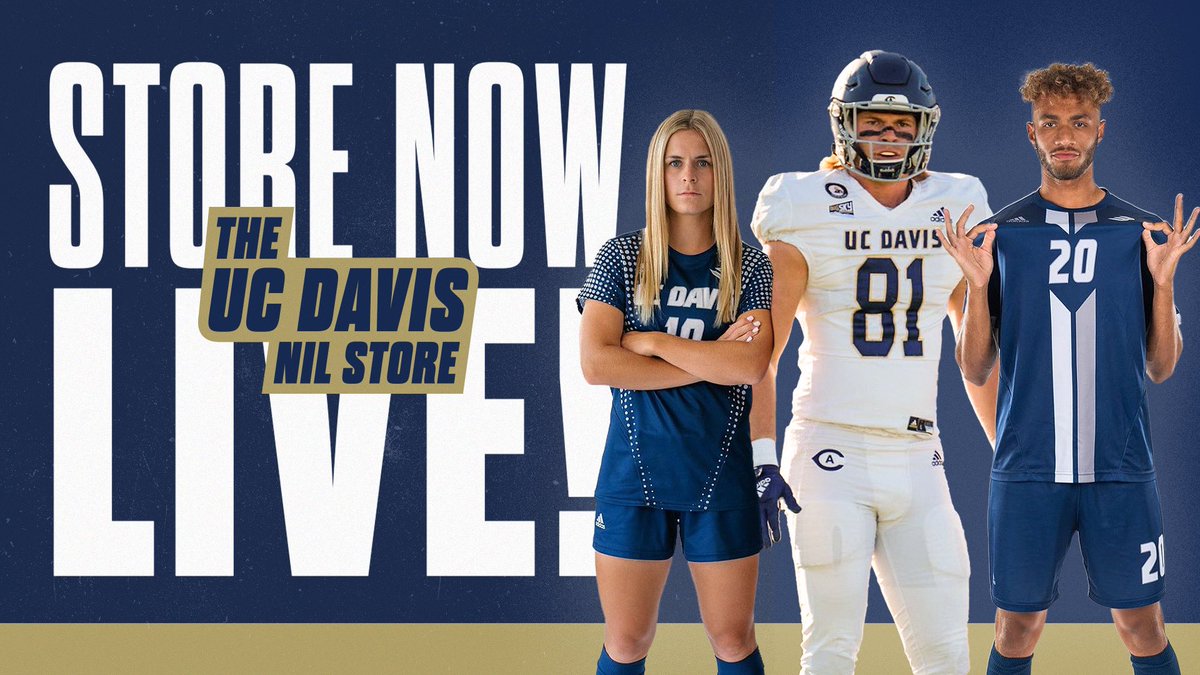 The UC Davis NIL Store is OFFICIALLY LIVE!

Support your favorite Aggie’s NIL merch and place industry-leading payments directly into their pocket on every sale.

Shop: nil.store/pages/uc-davis