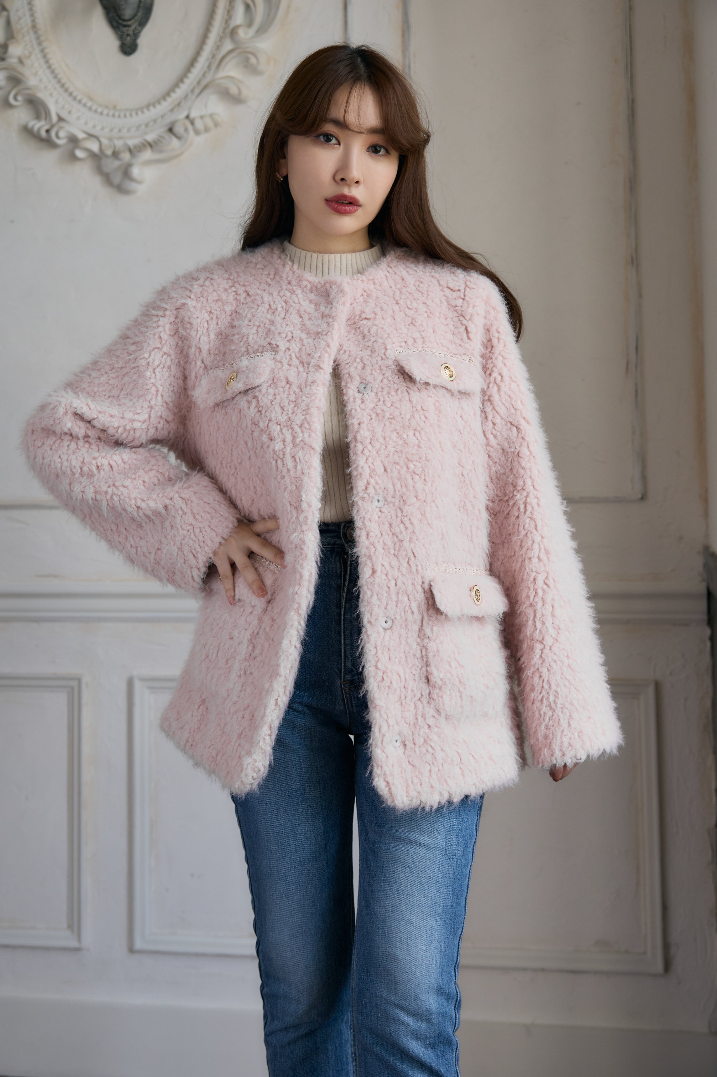 Her lip to Royal Faux Fur Coatレディース