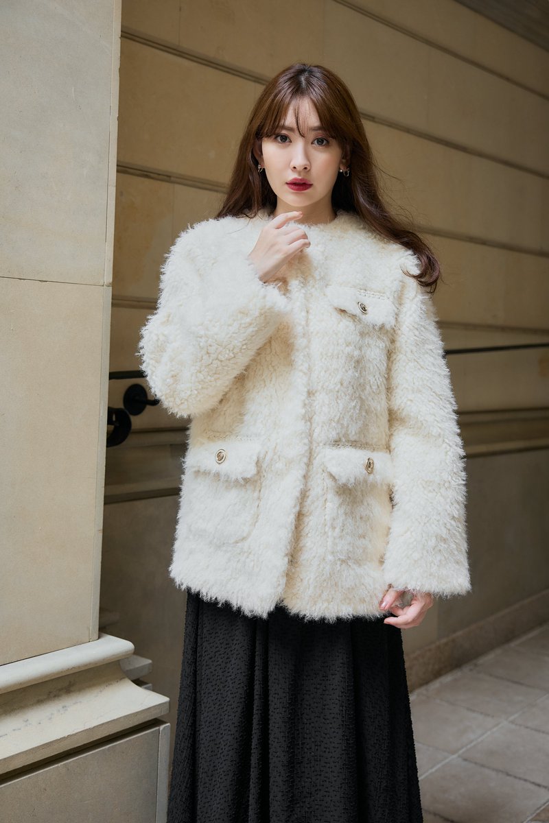 Her lip to Royal Faux Fur Coatレディース