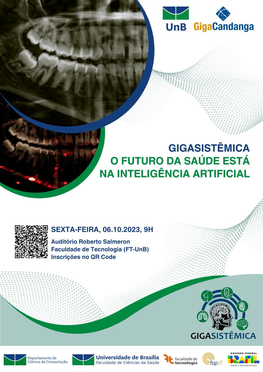 Convido todos a se inscreverem para participarem do evento onde apresentaremos o Projeto Gigasistêmica da <a href="/unb_oficial/">UnB</a> , financiado  FAPDF.
📷 Data: 06 de outubro de 2023
📷 Horário: 9h
📷 Local: Auditório Roberto Salmeron, Faculdade de Tecnologia (FT-UnB)