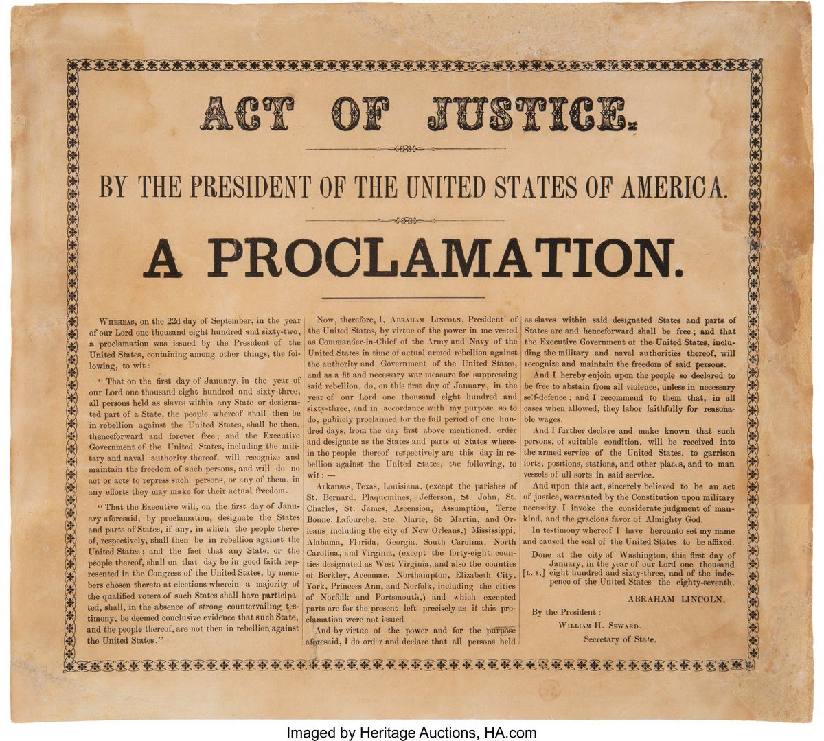 USAS_WW1's tweet image. Emancipation Proclamation #CivilWar September 22, 1862 #OTD #MakePeace #Slavery: Abraham Lincoln’s Emancipation Proclamation immediately freed slaves in already American (Union)-liberated Confederate territory and still Confederate-held territory. 1/