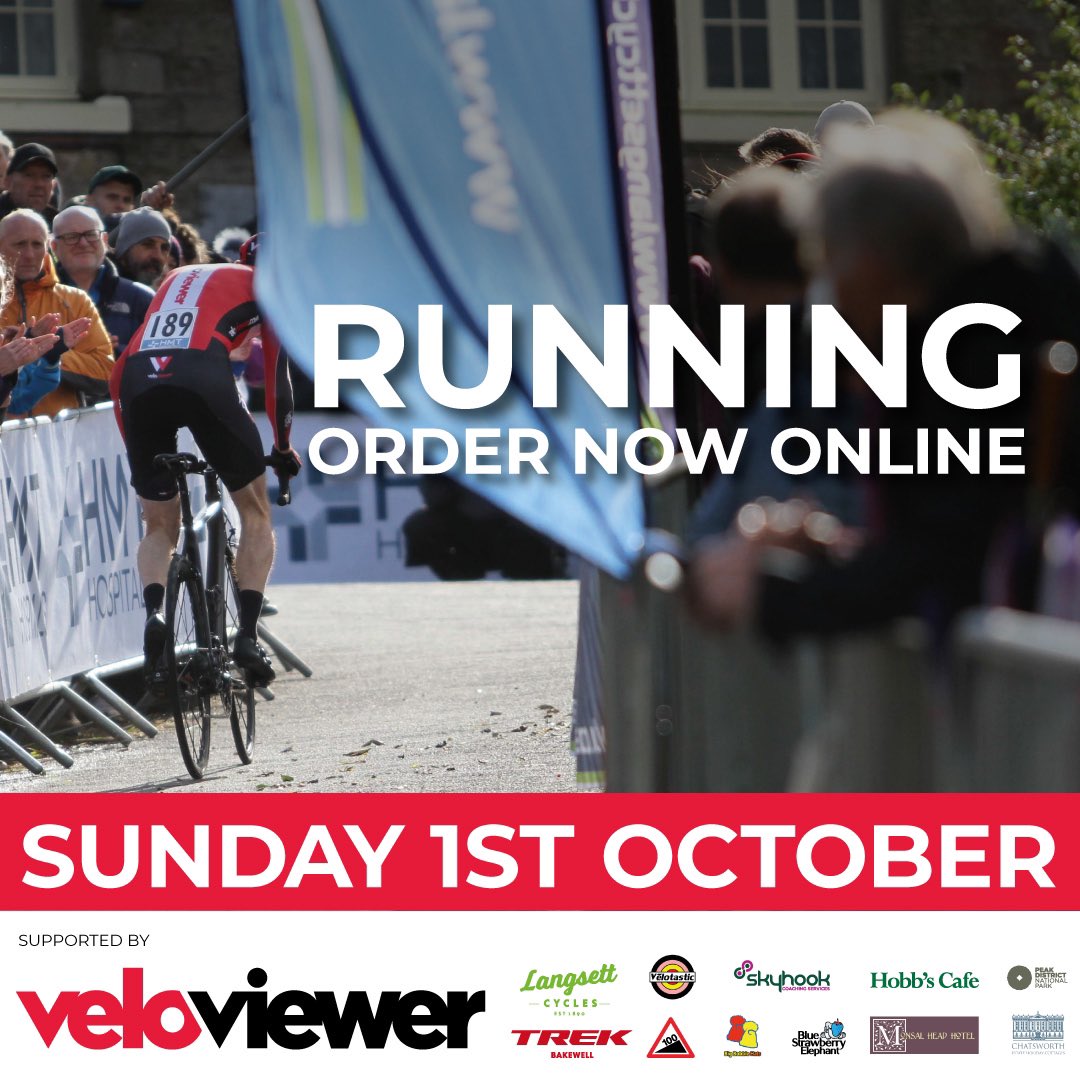 The running order for the 93rd @VeloViewer Monsal Hill Climb is now on our website. 196 courageous and heroic riders are entered monsalhillclimb.com/2023-running-o… #monsalhillclimb