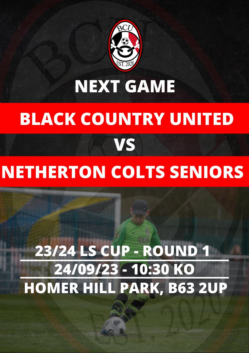BCU_FC's tweet image. This Sunday, we play in the League Senior Cup, HOME VS @Nethertoncolts1.

Expecting a tough game this Sunday against the current cup holders from the Division above.
🔴⚪️