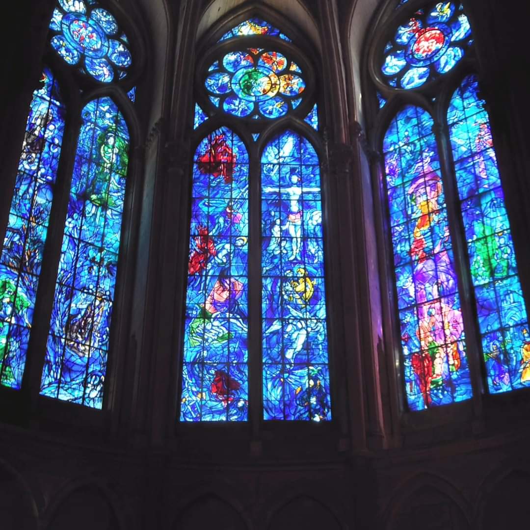 PascalBudor's tweet image. Cathédrale Notre-Dame REIMS - Les Vitraux de Marc Chagall #Reims #champagne  #pascalbudor
