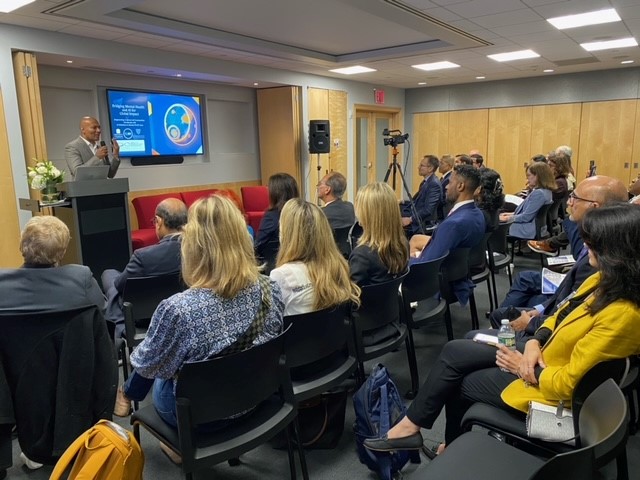 Academic, government & industry partners are convening today to advance collaborations within the Global Center for #AI in Mental Health — spearheaded by @UAlbany, @SUNYDownstate & @HIExinno to solve #mentalhealth challenges worldwide: albany.edu/global-center-…