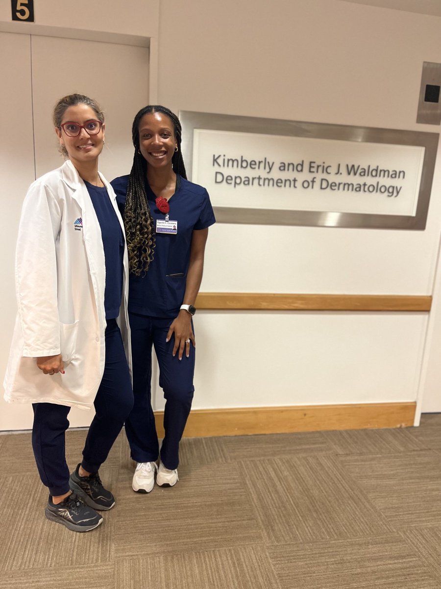 Our Dr. Saakshi Khattri mentored Ogechi Ezemma who was awarded the 2023 #skinofcolorsociety Observership Grant Award. A productive learning experience! Happy to host Ogechi to observe Dr. Khattri’s diagnostic skills and excellent patient care. @EmmaGuttman #mentor #dermatology