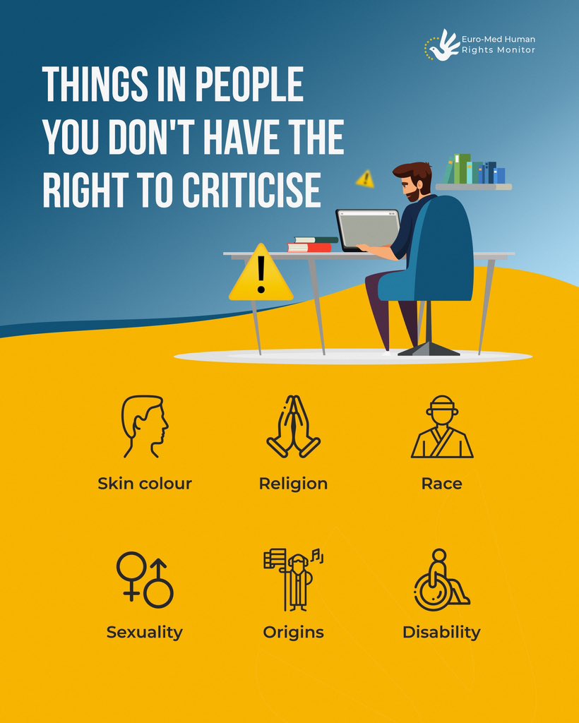 Did you know there are things you don’t have the right to criticise?