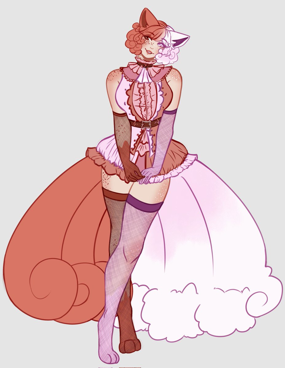 IoLinari's tweet photo. Late to the party, but
I couldn't decide between kanto or Alola Vulpix, so I decided why not both Ala a chimera or Venus, the two-faced cat. Best of both worlds and also Black Mage reference, hehe

Reposting because I forget Twitter's jpg compression is my worst enemy https://t.co/bt36UBsvCn