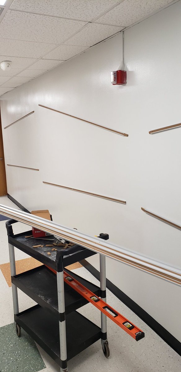 New cork strip looking great so far! 👍 <a href="/AHSD25Westgate/">Westgate Elementary</a> #build25