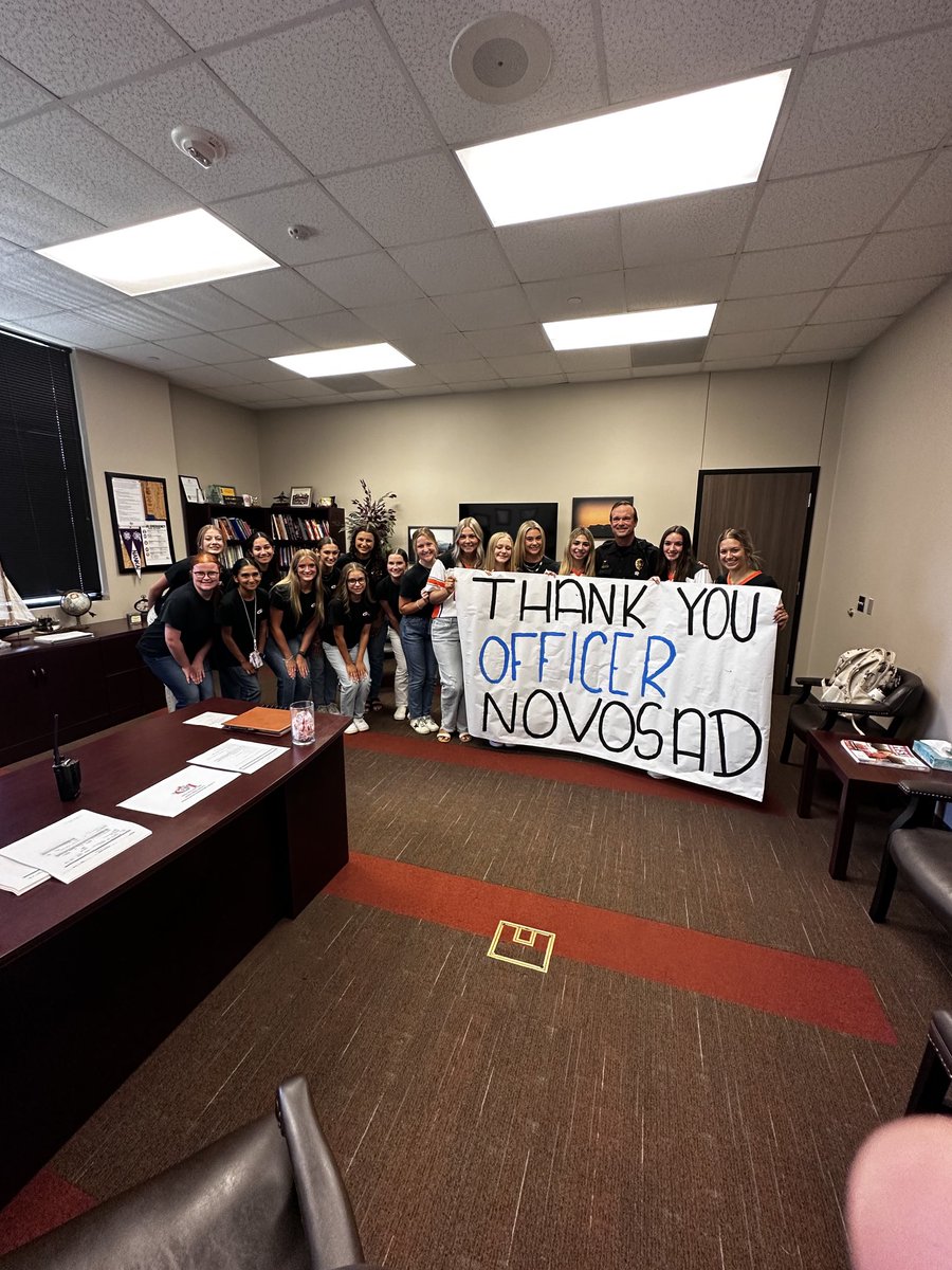 carlingrammer's tweet image. Saying goodbye to an important part of the LPISD team today.  Good luck Sgt Novosad…you will be missed.