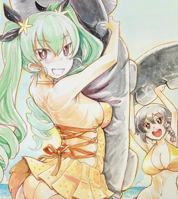 #アンチョビ生誕祭2023修羅場からお祝い(過去絵) 