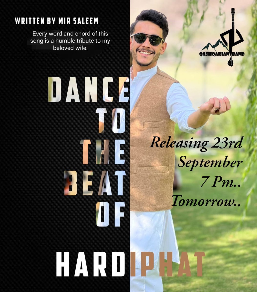 Our New Song "Hardi Phat" will be available on youtube tomorrow 7pm 🕖...
<a href="/islamianzzz/">Muhammad Naveed</a>
<a href="/ujalaqurban/">ujala qurban</a>
#qashqarian #qashqarianBand