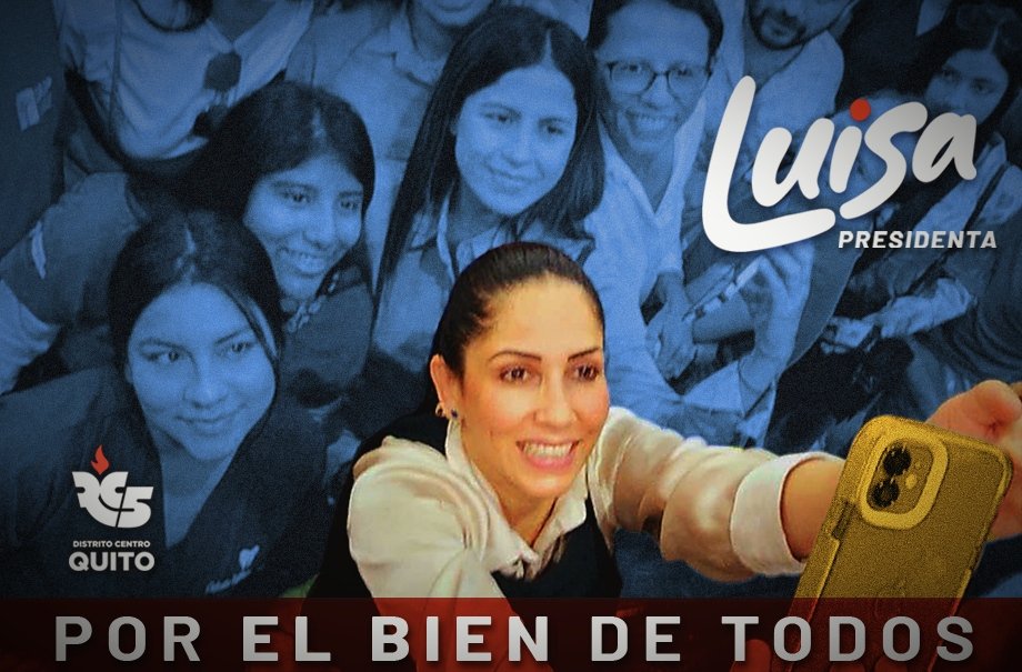 WagWagEC's tweet image. #LasMujeresAlPoder #PorElBienDeTodos #LuisaPresidenta @LuisaGonzalezEc @LuisaGonzalezPt