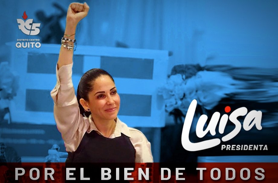WagWagEC's tweet image. #LasMujeresAlPoder #PorElBienDeTodos #LuisaPresidenta @LuisaGonzalezEc @LuisaGonzalezPt