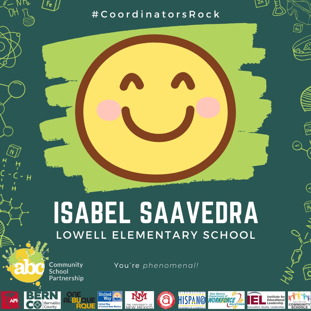 ABC Community School (@abc_partnership) on Twitter photo We appreciate you, Isabel! #CoordinatorsRock <a href="/CommSchools/">Community Schools</a> <a href="/ABQschools/">Albuquerque Public Schools</a> <a href="/GBryanGarcia/">Bryan Garcia</a> <a href="/NMPED/">New Mexico Public Education Department</a> We appreciate you, Isabel! #CoordinatorsRock <a href="/CommSchools/">Community Schools</a> <a href="/ABQschools/">Albuquerque Public Schools</a> <a href="/GBryanGarcia/">Bryan Garcia</a> <a href="/NMPED/">New Mexico Public Education Department</a>