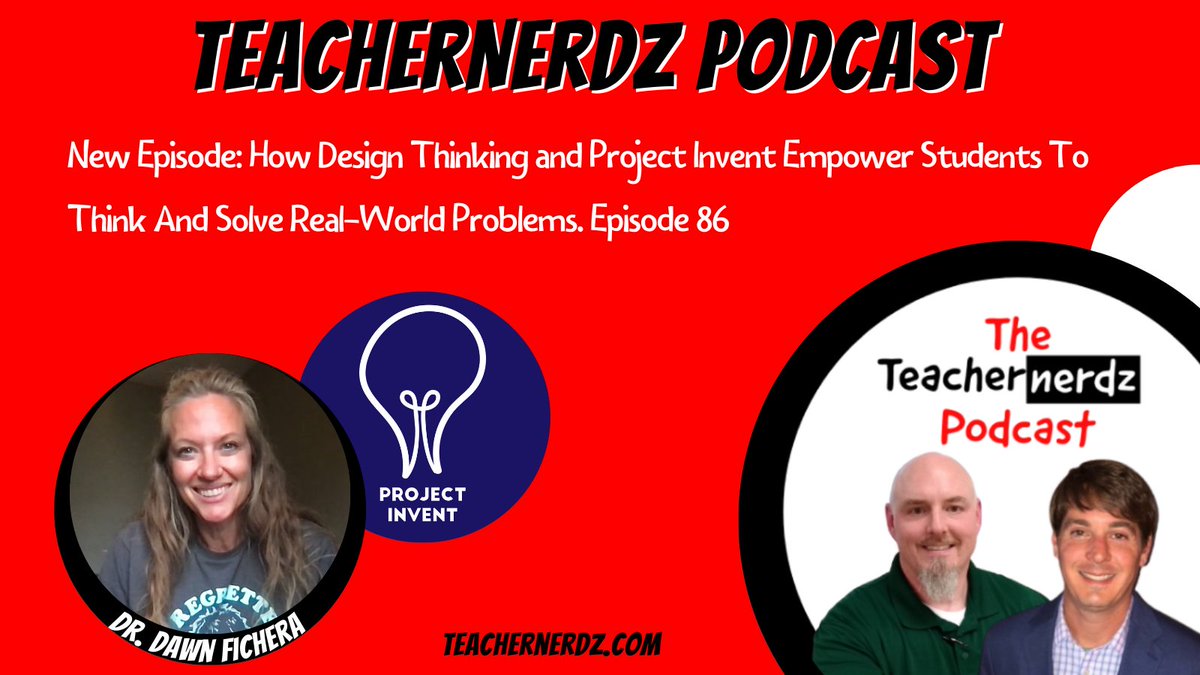 Do you know how to use #DesignThinking in the classroom? How about how @project_invent can empower students to solve real-world problems? Listen as Dr. Dawn Fichera @dawn03872030 shares her experiences with both! #EduTwitter #EduPodcasts #Educatrion open.spotify.com/episode/41fK0m…