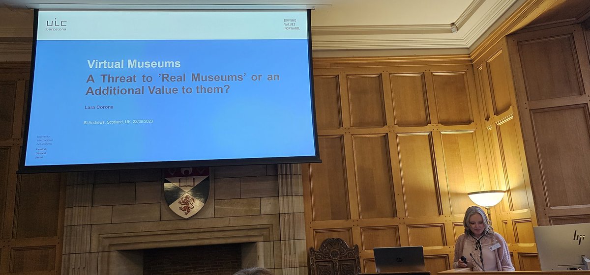 FaimpAvicom's tweet photo. #VirtualMuseums a threath for 'Real museums' or an additional value to them? with Lara Corona @UICbarcelona Their research &amp; conclusions explained in #AVICOMGC23 https://t.co/s6RdrXa1rr
