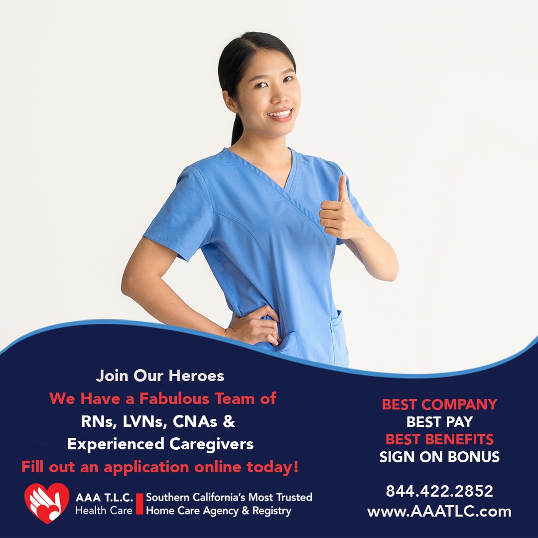 aaatlchc's tweet photo. Be a part of our Team!

AAA T.L.C. Health Care has many great jobs available offering HIGHER PAY.

We are looking for Tender, Loving, Caregivers and Nurses who want to work.

https://t.co/GPETHdp8uz

#rn #LVN #CNA #caregiverjobs #seniorcarejob #caregivers #caregiverjobs #homecare https://t.co/0yux7qxF8s