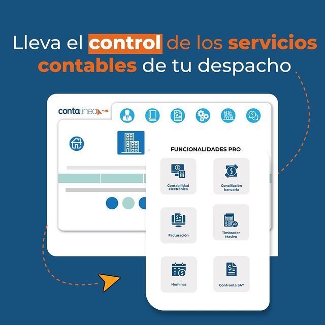 contalinea's tweet photo. Seguridad, garantía y mejor control en la contabilidad, facturación y nóminas de tus clientes. 🙌🏼📑

contalinea PRO ofrece certeza de la información con nuestra conexión con el @satmx 😎

✅ Comienza hoy en https://t.co/LAxmXoNyQG

#SAT #Contabilidad #contalinea #Facturacion https://t.co/gZVJ5Xas61