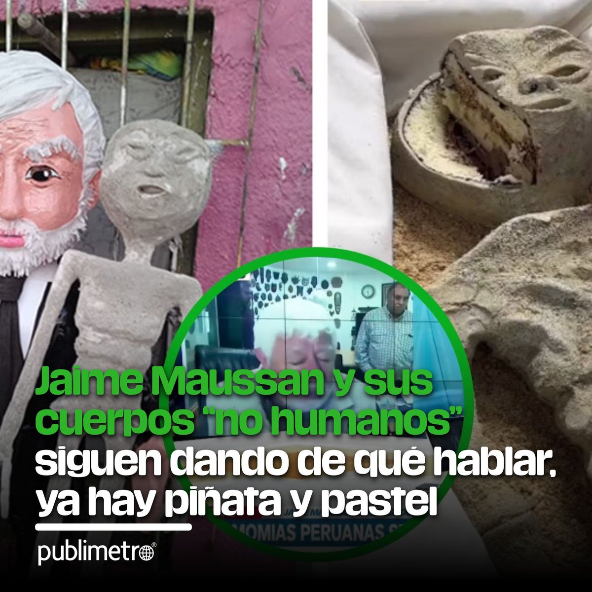 La “Piñatería Ramírez” expresó su apoyo a Jaime Maussan con el hashtag #YoSíTeCreo.
publimetro.com.mx/noticias/2023/…