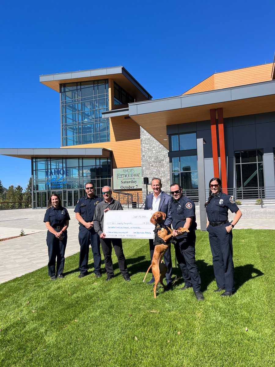 LTVA @Visit_LakeTahoe distributed $121,250 to 52 area non-profits as a result from the 34th annual #ACCGolf. @tahoefire was awarded for their helicopter fund. More info: southtahoenow.com/story/09/21/20…. @AmericanCentury @NBCSports @TahoeBlueEvCtr