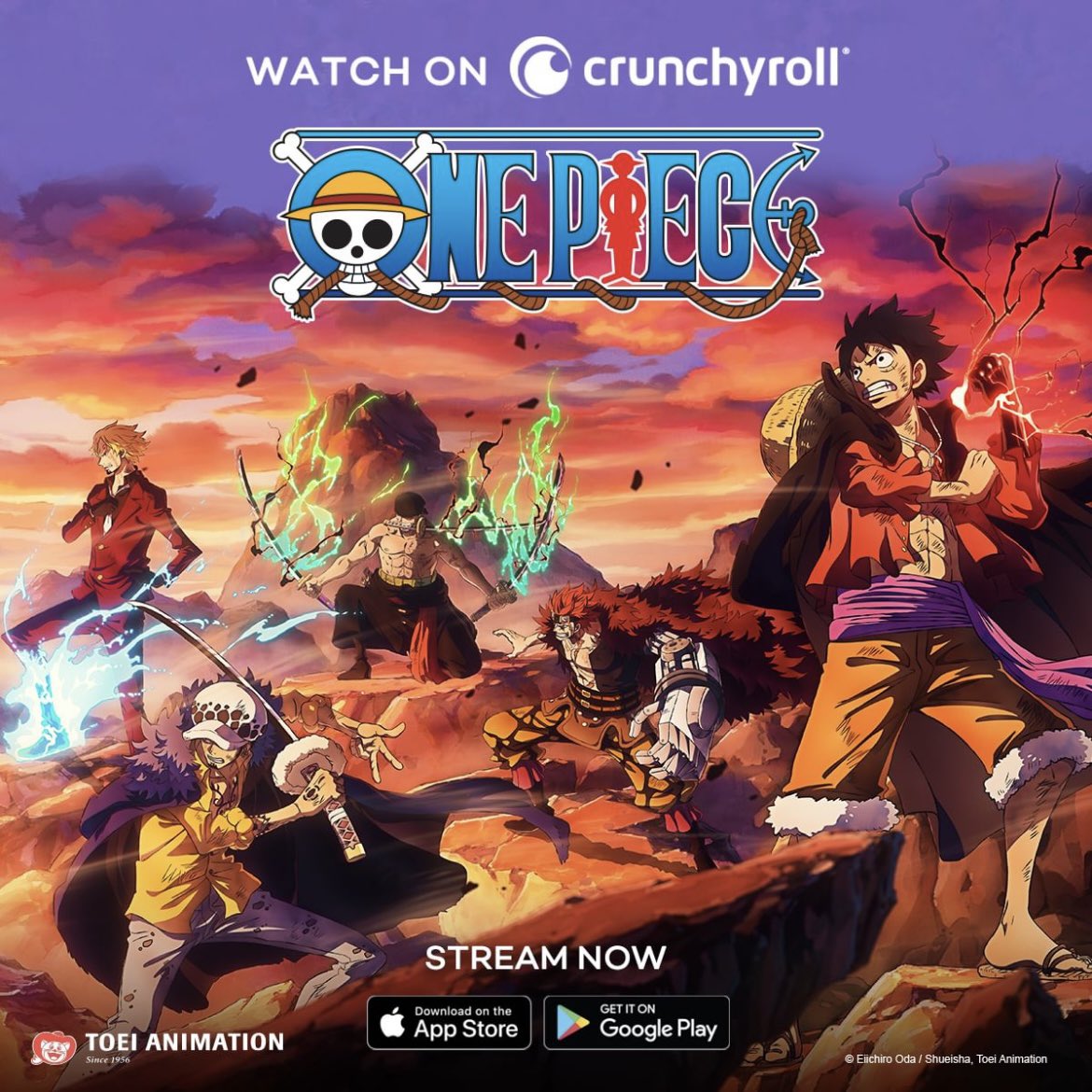 Crunchyroll - 1 x 1000 🏴‍☠️🧡 (via One Piece)