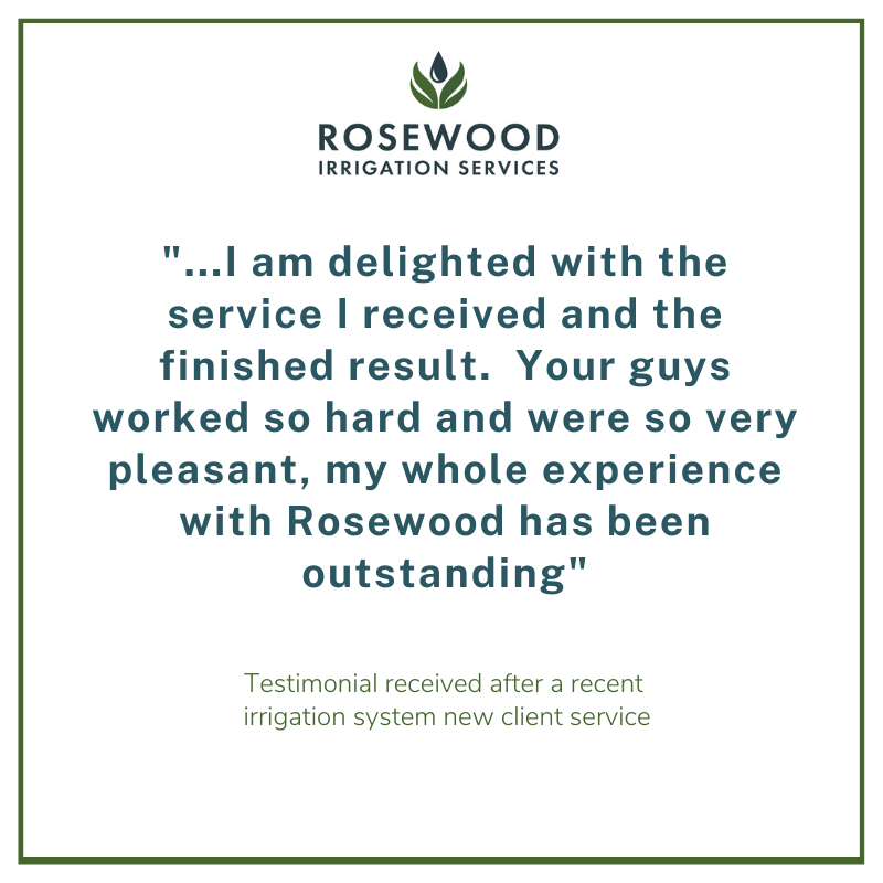 More #greatreviews for our #gardenirrigation systems!  This one came in a couple of weeks ago after installing an #irrigationsystem & carrying out a new client service. As always, we're delighted by fabulous feedback, & appreciate our customers taking the trouble to leave it.