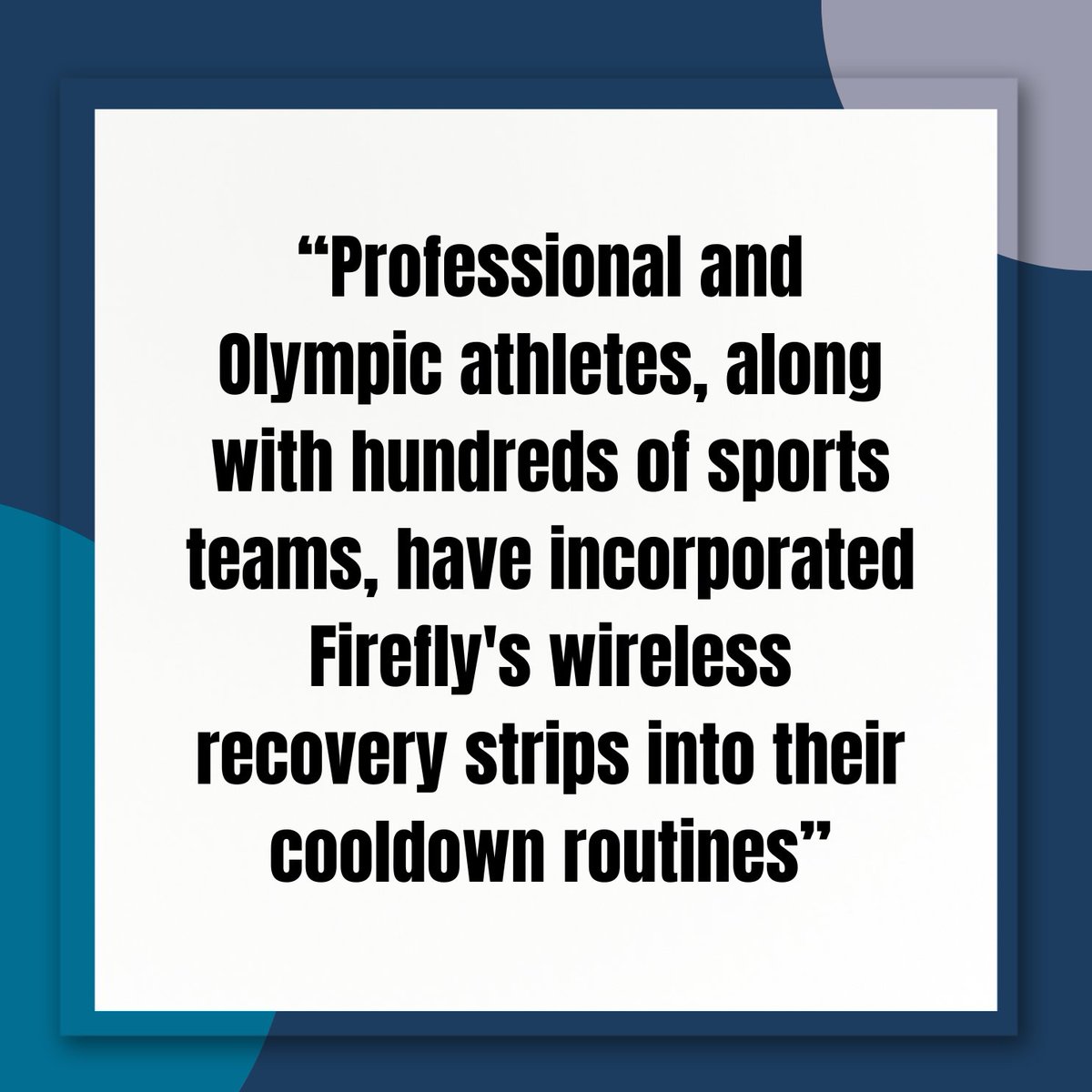 fireflyrecovery's tweet photo. We are proud to announce that #Firefly has been selected by @GQ for the 2023 Fitness Awards for Best Wearable Recovery! #GQMagazine #GQFitnessAwards #FireflyRecovery
Full article: https://t.co/Z4waTO597S https://t.co/4KC8M8HFve