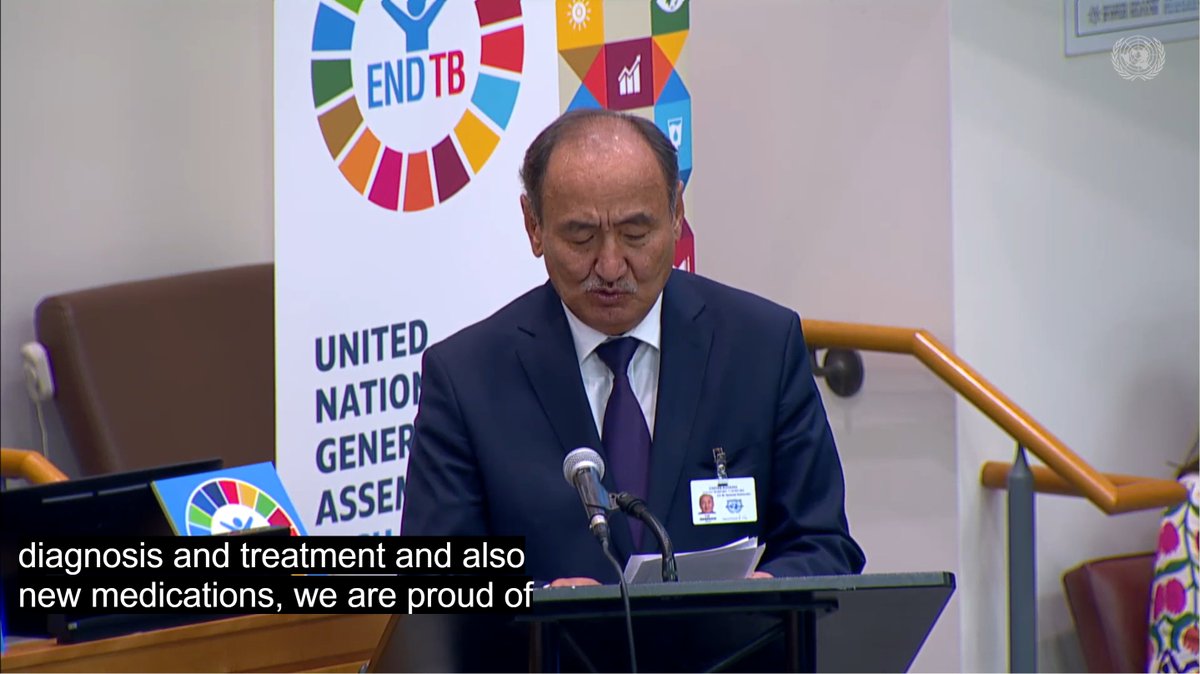 Fighting drug-resistant #tuberculosis is 'one of our priorities,' said His Excellency Alymkadyr Beishenaliev, Minister of Health, Kyrgyzstan, who reported that the country has increased the success rate for DR-TB treatment by introducing new regimens. #2023TBHLM #EndTB