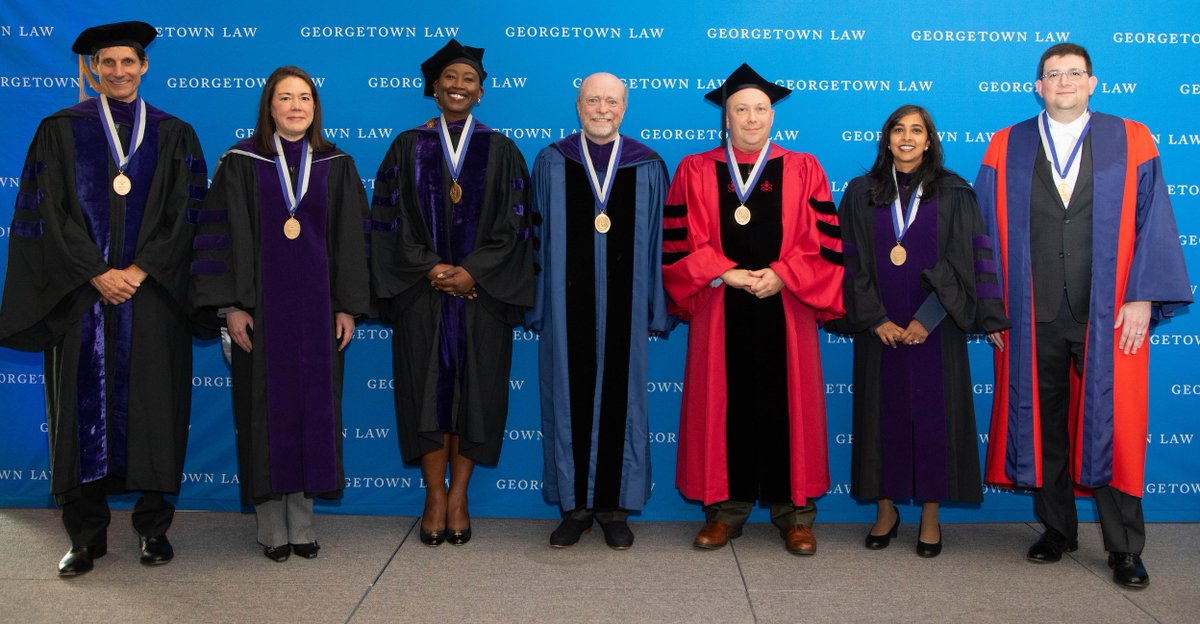 GeorgetownLaw's tweet image. #GeorgetownLaw celebrates six faculty members awarded named professorships this month! Congratulations, Professors @joshchafetz, @ASKrishnakumar, Levitin, @michelebgoodwin, Hashimoto, &amp;amp; @gregorycshaffer! 🏅👏 

Learn more about our newest named professors: bit.ly/3PNGnv5