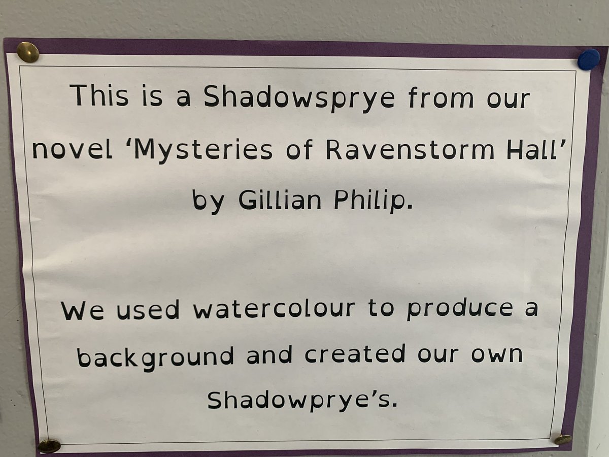 MrsLMollison's tweet photo. @LethamPSPerth I just love these Shadowsprye character creations from P7! They have been really inspired by the author @Gillian_Philip thank you so much! https://t.co/k8OCRyHnVb