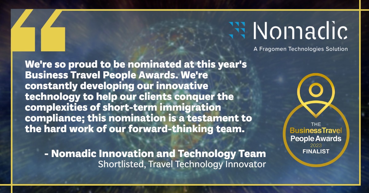 It's almost time... We're so looking forward to The Business Travel @ThePeopleAwards ceremony on Monday! Good luck to our amazing Innovation and Technology Team! #awardrecognition