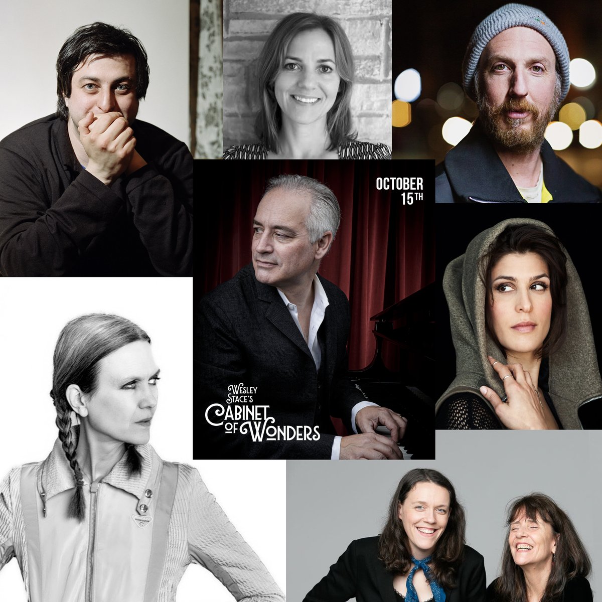 CABINET OF WONDERS 10/15 7pm ft this very handsome and brilliant crew: @dessadarling Ryan Miller of @guster @EugeneMirman Juliana Hatfield @suzzyroche @lucywroche Freda Love Smith & TBA Tix: tinyurl.com/Cabinet108