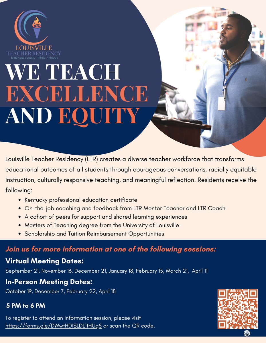 If you're considering teaching, join us for one of our information sessions where we will share with you how you can complete a Masters degree and Certification in 1 year.

Register Here: forms.gle/TGGz3o2Kws2cWW…