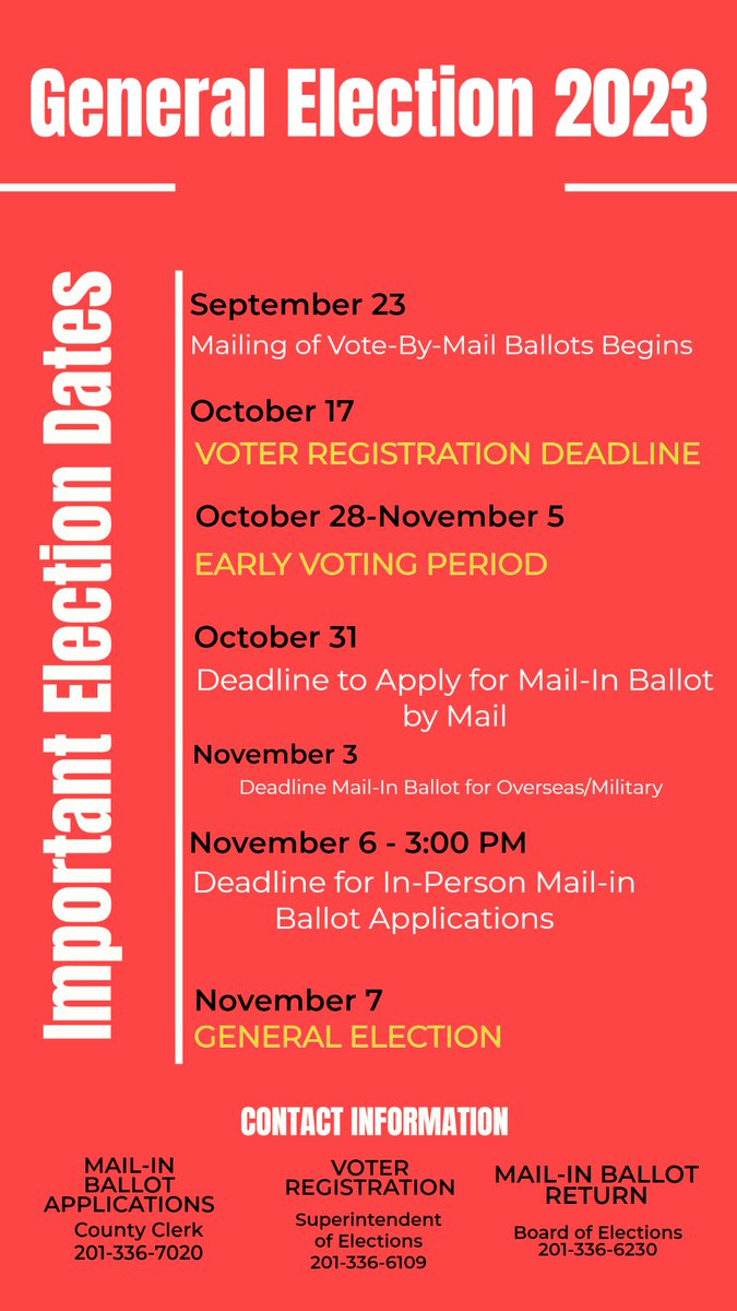 🗳Upcoming General Election important dates.