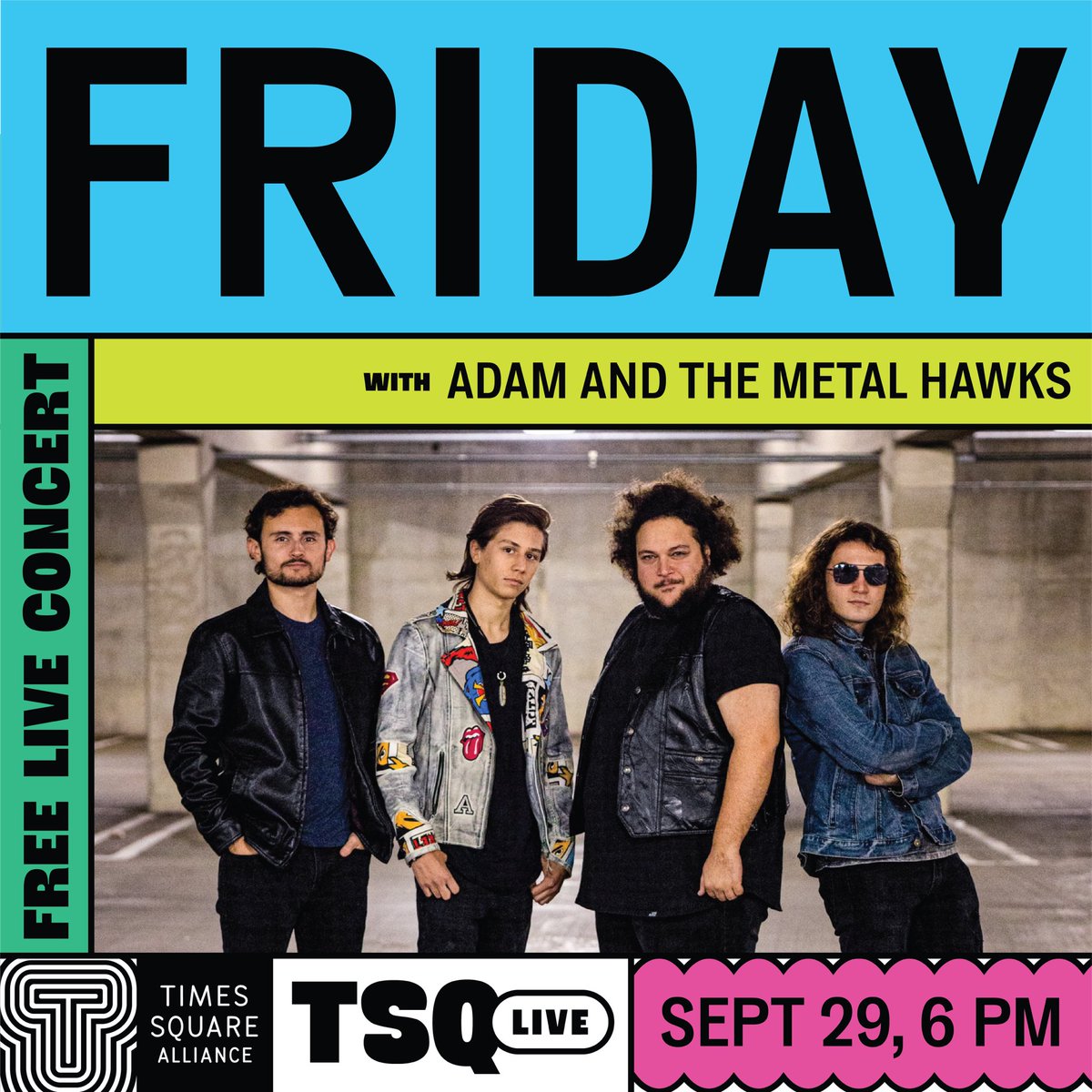 If you live close to NYC we are playing a FREE show in @TimesSquareNYC on September 29th at 6PM! #NYC #newyork #timessquare #TSQlive