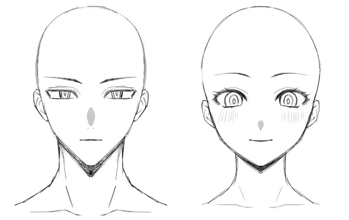 これに+で年齢とか描き手の好みが出てくると思う 
