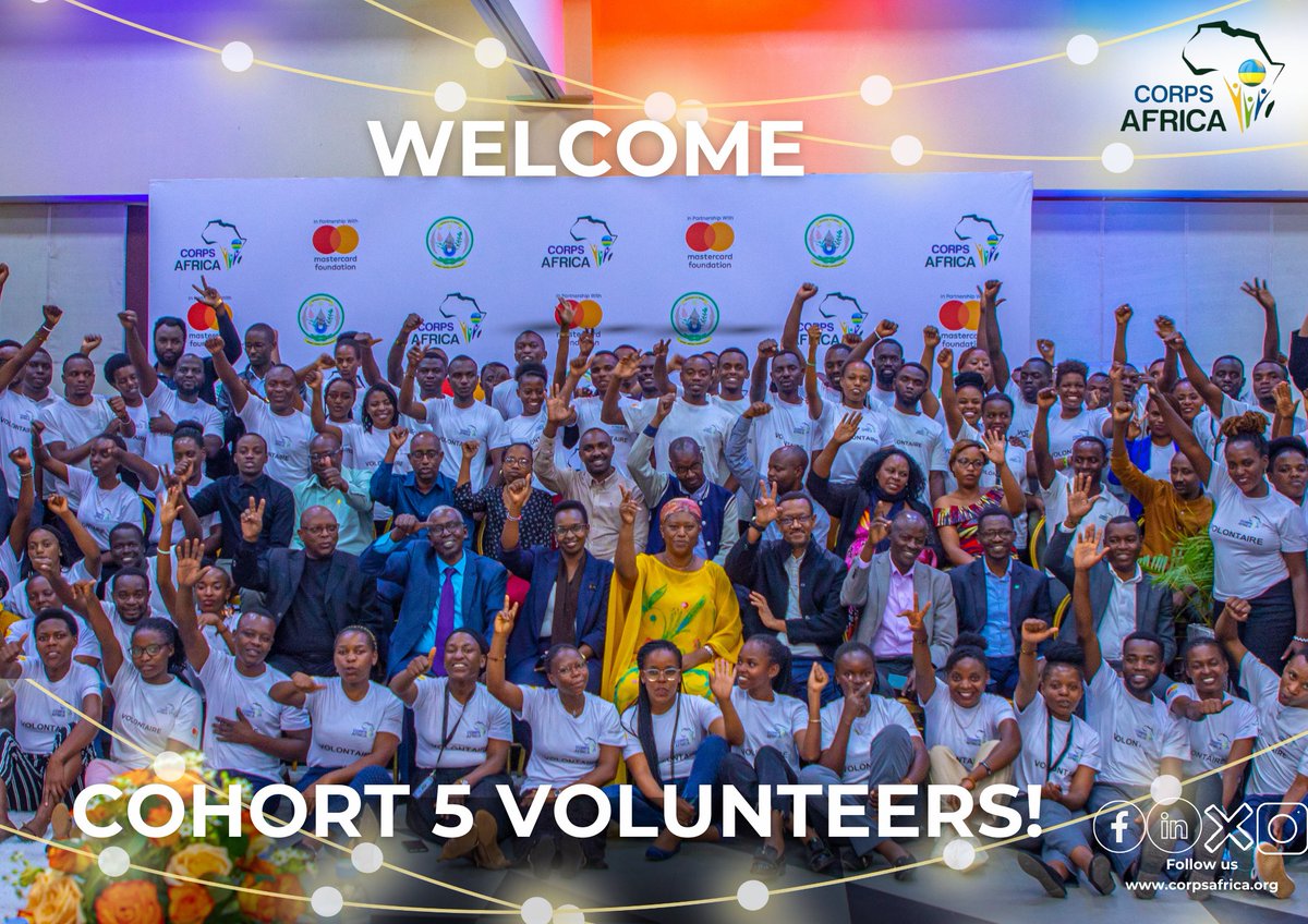 CorpsAfricaRda's tweet photo. We extend our warm welcome to the fifth cohort known as "Mission Driven Patriots"! 💪🏼 Committed to facilitate sustainable change in their communities. 

#ThisIsCorpsAfrica
 #LocalsHelpingLocals 
#SwearingInDay https://t.co/kQ3WIlIFzq