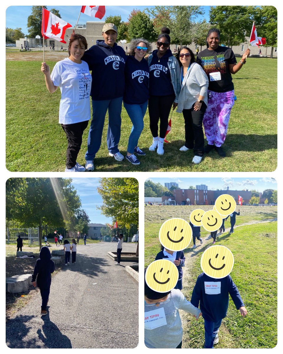 TDSB_ChesterLe's tweet photo. Today our students and staff participated in our annual #TerryFox run in support of cancer research and honouring Terry’s legacy . Thank-you to Ms. Park-Dinel, Mr Rashleigh, and Mr Chen for organizing.@JungchoiP @LC2_TDSB #terryfoxrun https://t.co/hlK52rhyPp