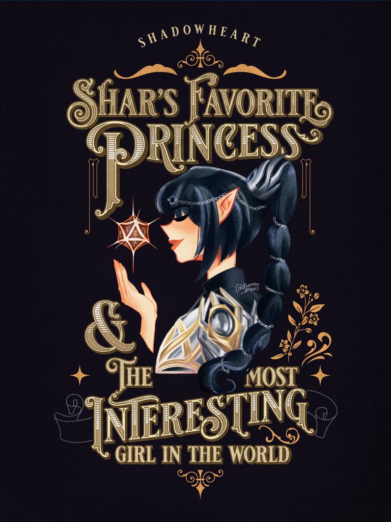 Whipped up a shirt design for our favorite gatekeeper &amp; hater, Shadowheart 🖤 

#BaldursGate3 #BG3 #Shadowheart