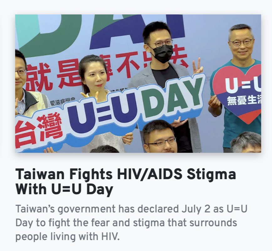 🇹🇼 🏆Video interview w/<a href="/fletcherchiu/">Fletcher Chiu</a> in <a href="/cns_health/">CNS</a> about Taiwan’s #UequalsU day July 2nd. 

Fletcher calls for more innovative global U=U education not only for key populations but also for the general public to reduce HIV stigma &amp; end the epidemic

🎥 youtu.be/SJ-guwRudOM?fe…