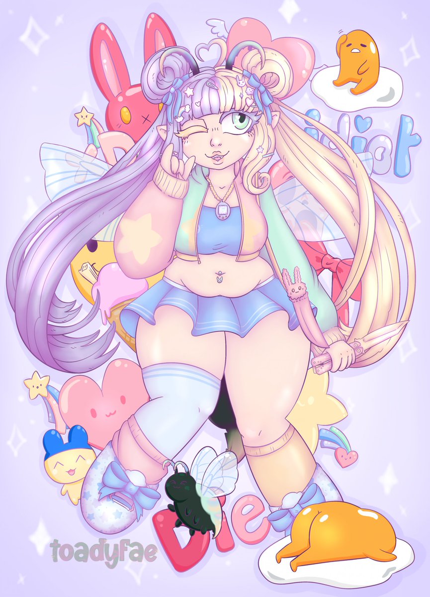 toadyfae's tweet image. Chibi commission for @wormybits 🥺💕 Excited I got to develop my chibi style a bit!

#digitalart #cute