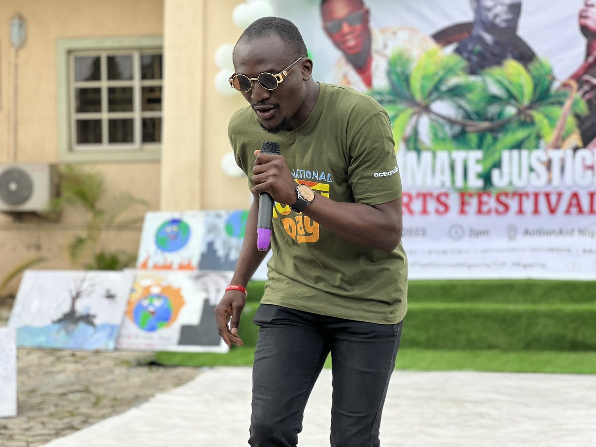 ActionAidNG's tweet photo. #GlobalClimateActionWeek - #ClimateJustice Arts Festival:
Comedy, Music and Poetry Performance by Guest Artist!
#ClimateActionNow
#Globalplatforms
#ClimateAction
#FundOurFuture https://t.co/44cUdQfxzK